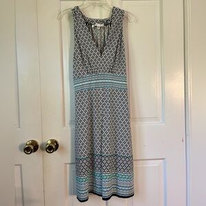 Max Studio Black and White Patterned dress